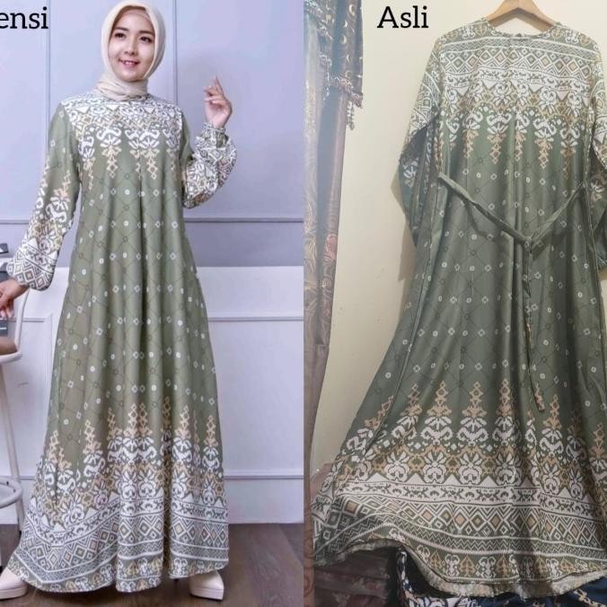 Gamis Wanita Muslim Maxmara Luxury Premium Kekinian