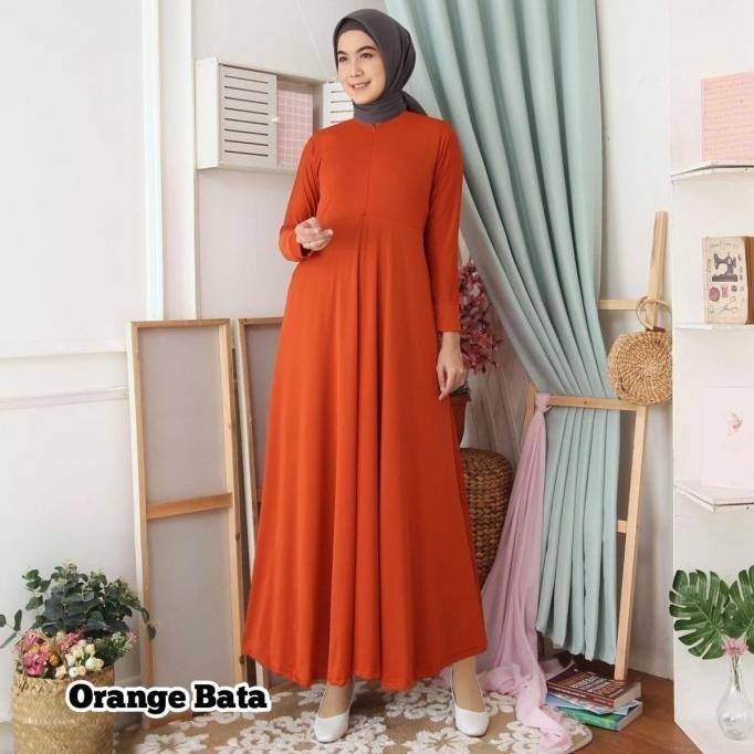 Gamis Jersey / Gamis Polos / Gamis Busui Rok Payung /Baju Gamis Wanita