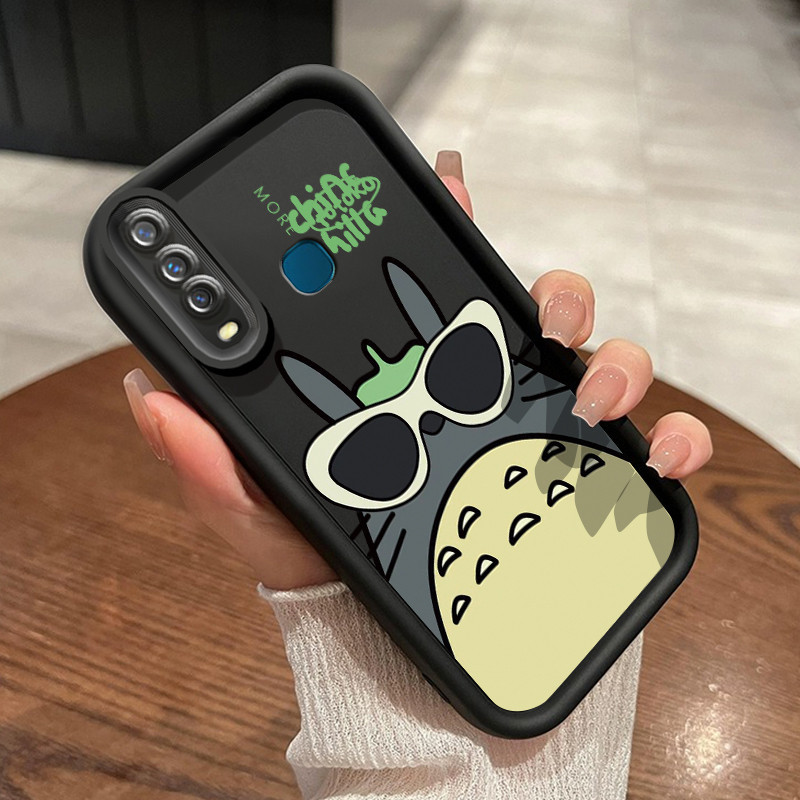Casing Hp VIVO Y17 Y15 Y12 Y12i Y3 Y3s 2020 Case hp kartun Totoro Casing ponsel Kesing Anti drop pel