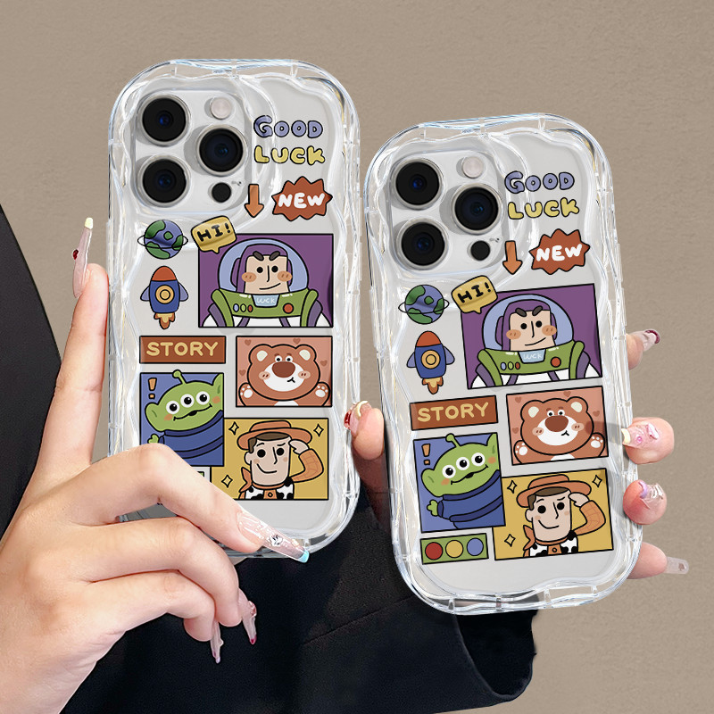 Buzz Lightyear Label Softcase Transparan CASE  Untuk iPhone 7 8 SE2020 SE3 SE2022 7PLUS 8PLUS X XS X