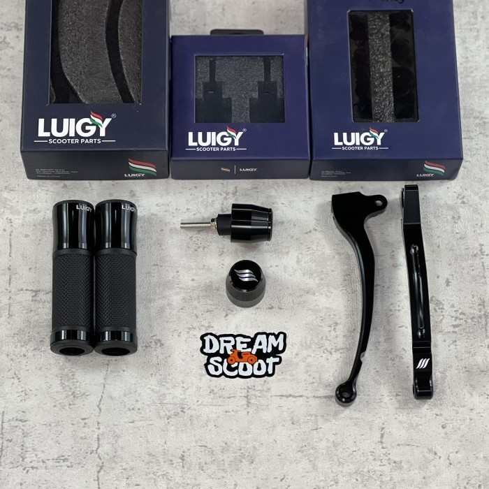 Baru Handgrip Luigy Stabilizer Luigy Handlerem Luigy Black Vespa Matic