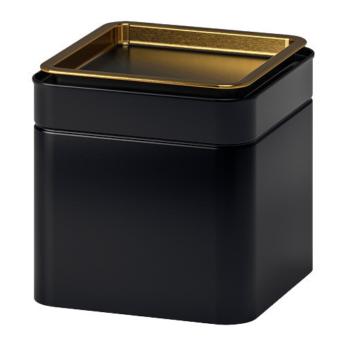 Tempat Penyimpanan Teh Kopi Gula Kaleng Stoples Kotak Baja