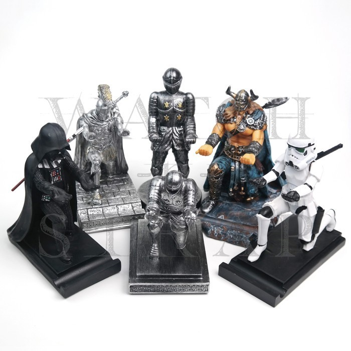 

Pen Holder Knight Roman Trooper Dark Lord Figurine Desk Organizer