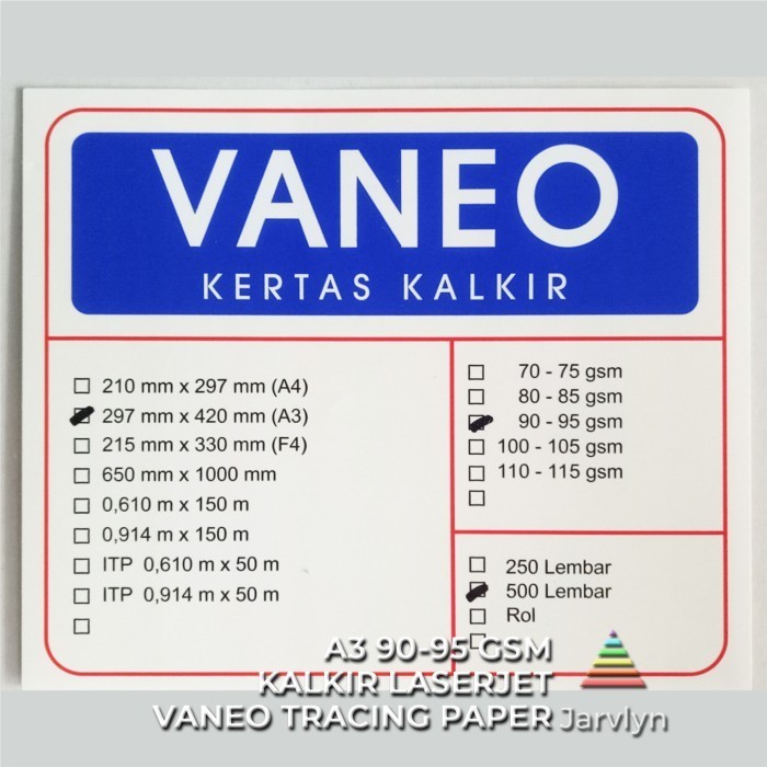 

Kertas Kalkir A3 90 Gsm - 50 Lembar