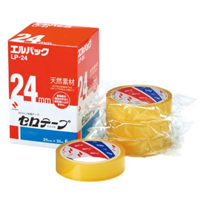 

Nichiban Lp24 Cellulose Tape Omaki L-Pack (24Mmx35M) Lp24 - 6 Rolls