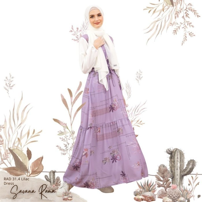Hijabwanitacantik - Savana Rana Dress Dress Pakaian Muslim Gamis PromoR33A