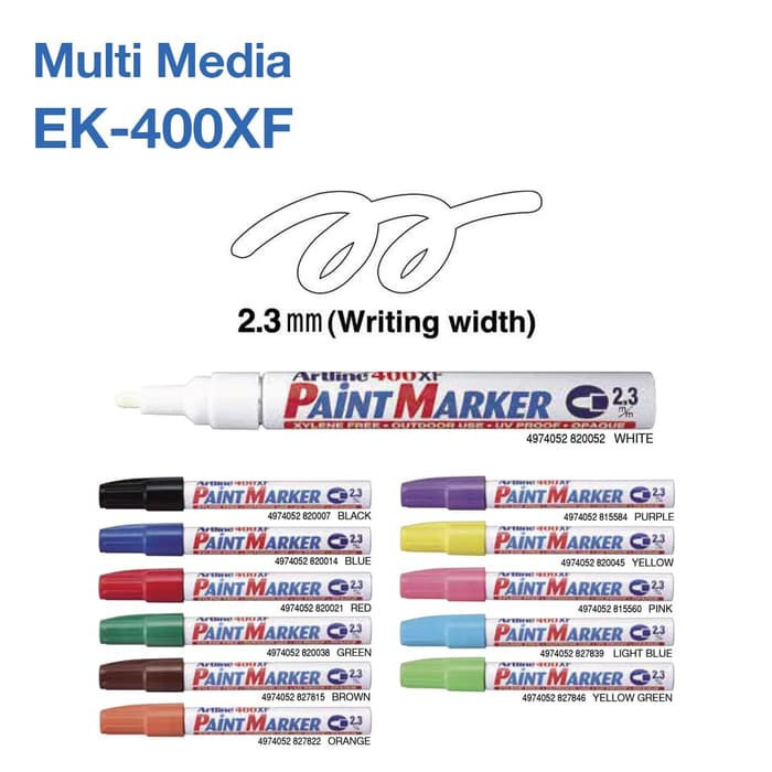 

Spidol Paint Marker Artline Ek-400Xf