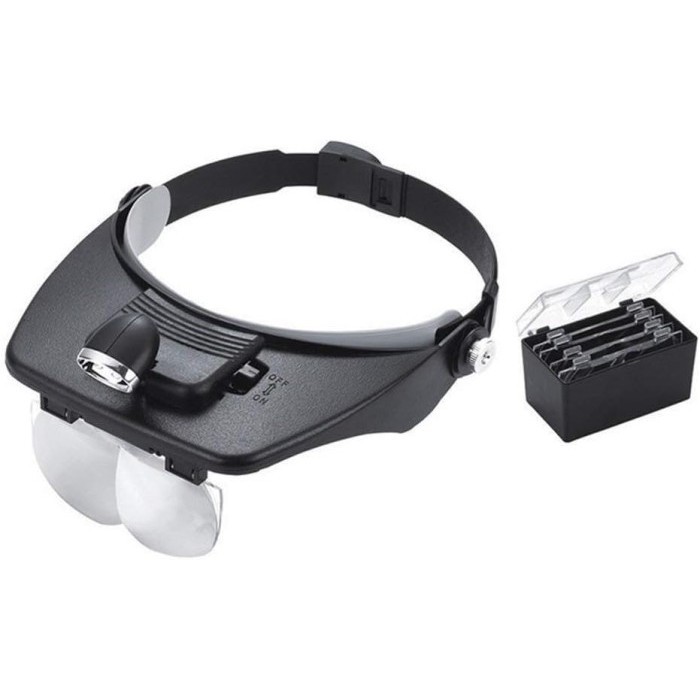 

Ezren Ez-0494 Light Head Magnifying Glass Kaca Pembesar Model Topi Led