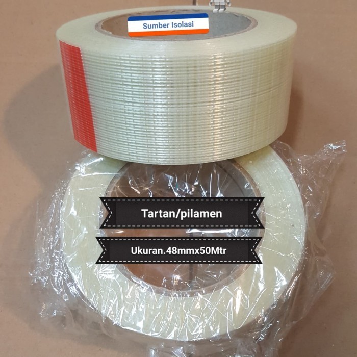 

Filament Tape Lakban Serat Ukuran 48Mm X 50.Mtr Isolasi Serat