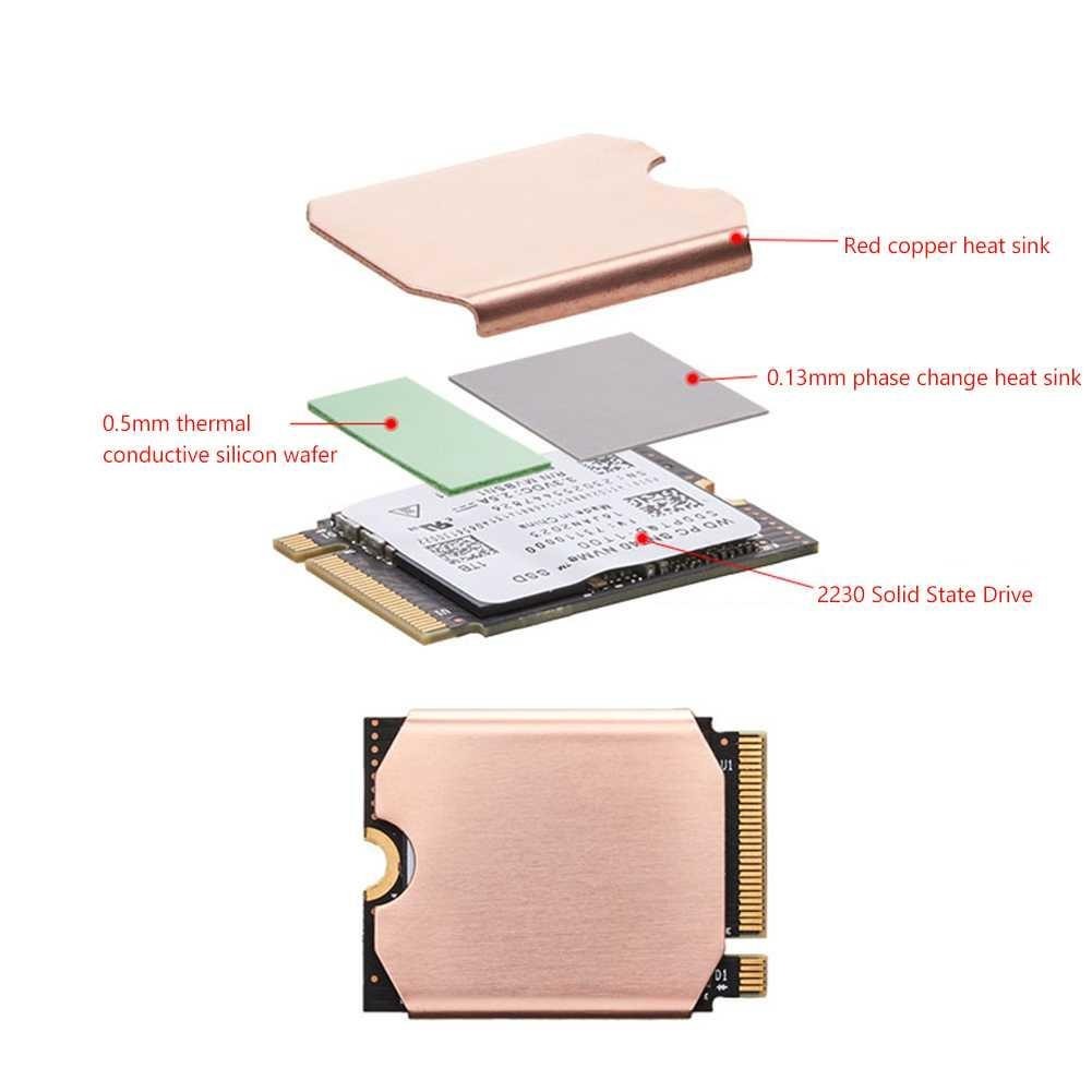 Heatsink SSD M.2 2230 NVMe Console Game Copper Cooler - TN30