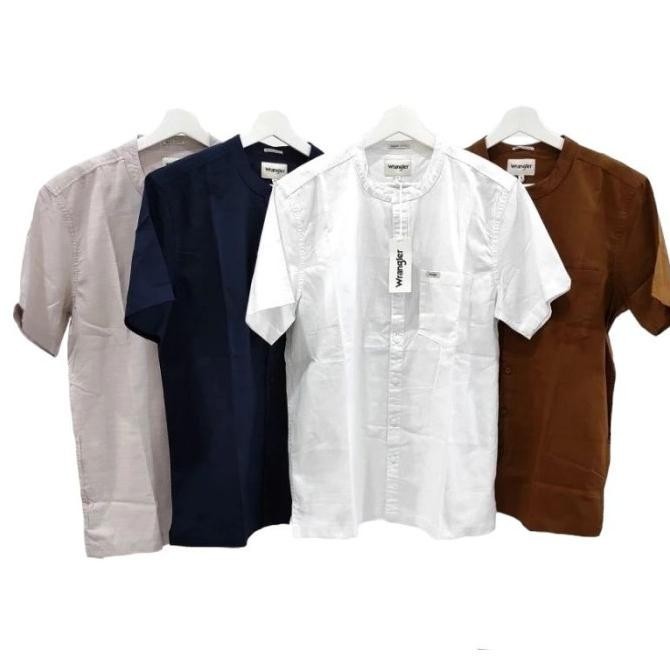 Promo !! Wrangler Baju Koko Lengan Pendek Original Sale Lebaran 2024