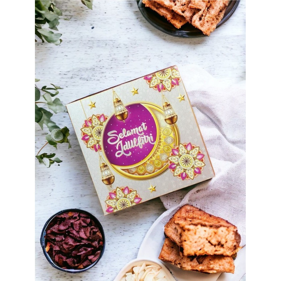 

Umar - Dus Cake Box Packaging Kotak Lebaran Idul Fitri 22X22X8 Cm 015