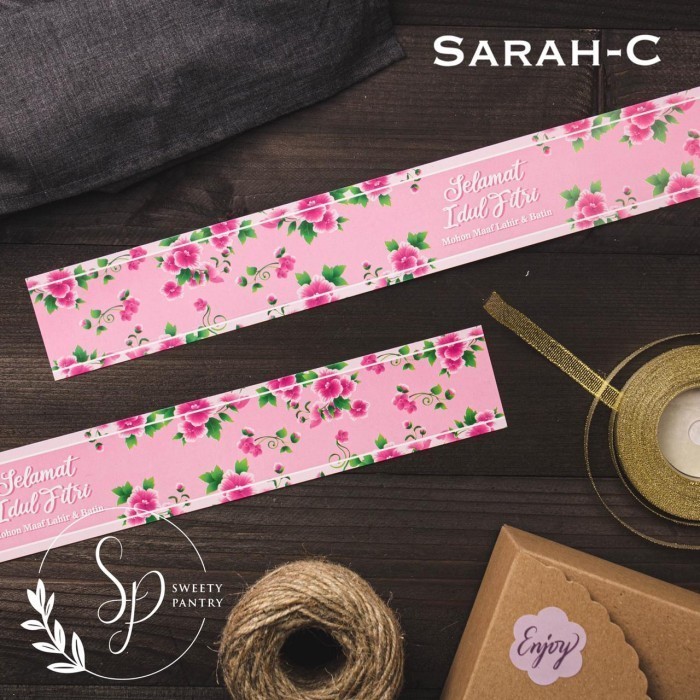 

Pita Toples/Pita Dekorasi Toples Kue Kering Lebaran Sarah - 50Pcs 1 083