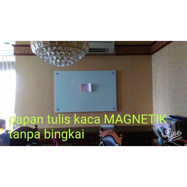 

Papan tulis kaca tinggi 100cm / glassboard white board kaca / papan kaca putih bisa custom