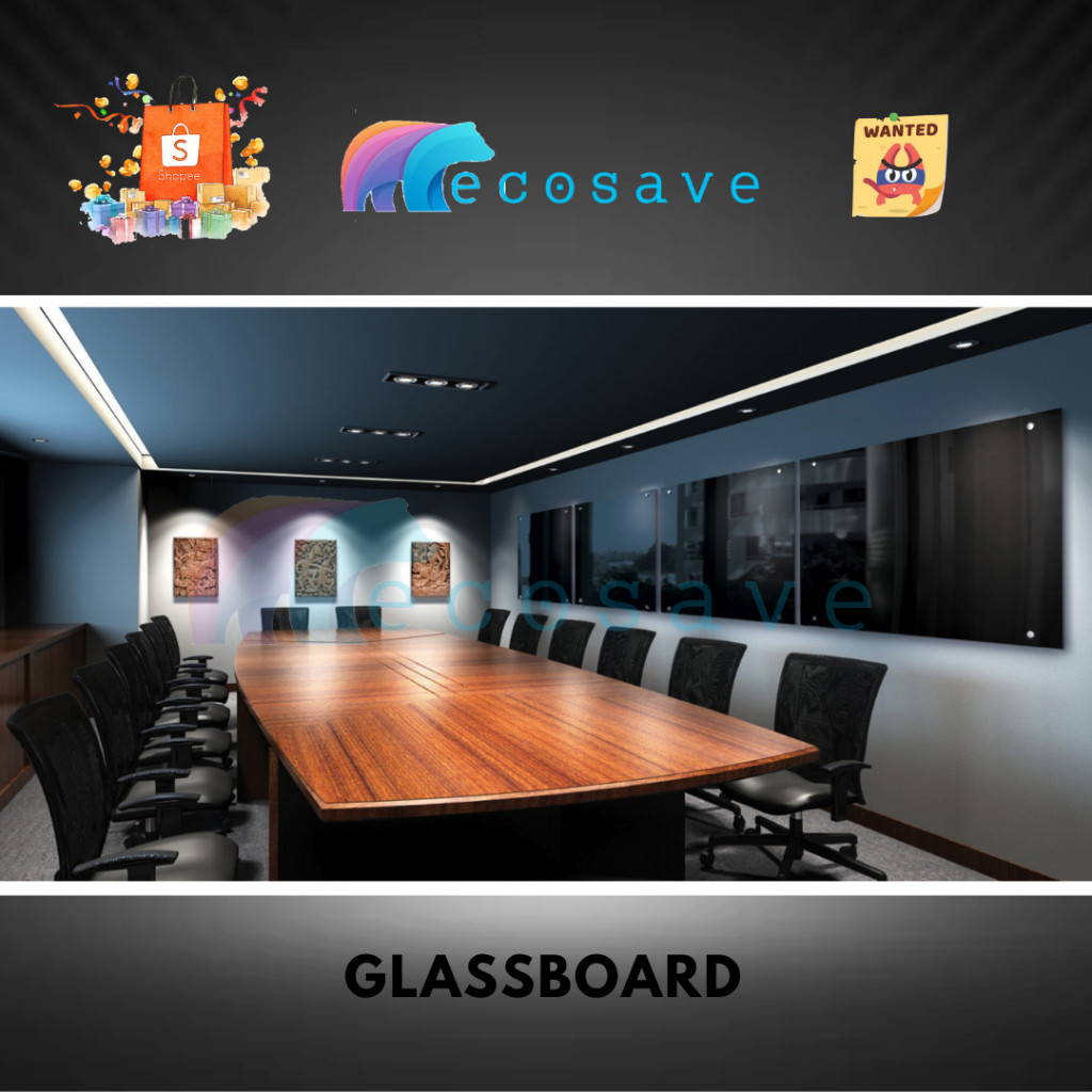 

Bla Glassboard Non Magnetic Papan Tulis Kaca Hitam Glass Board Whiteboard Kaca Gantung Bla Board