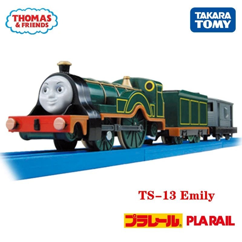 Takara Tomy Pla Rel Kereta Api Elektrik, Mainan Model Lokomotif Listrik Bermotor, Kereta Api Emily T