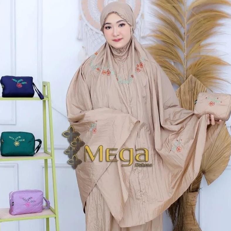 {MUKENA} MUKENA PARASUT BORDIR TIMBUL | MUKENA TRAVEL | MUKENA POUCH TERLARIS