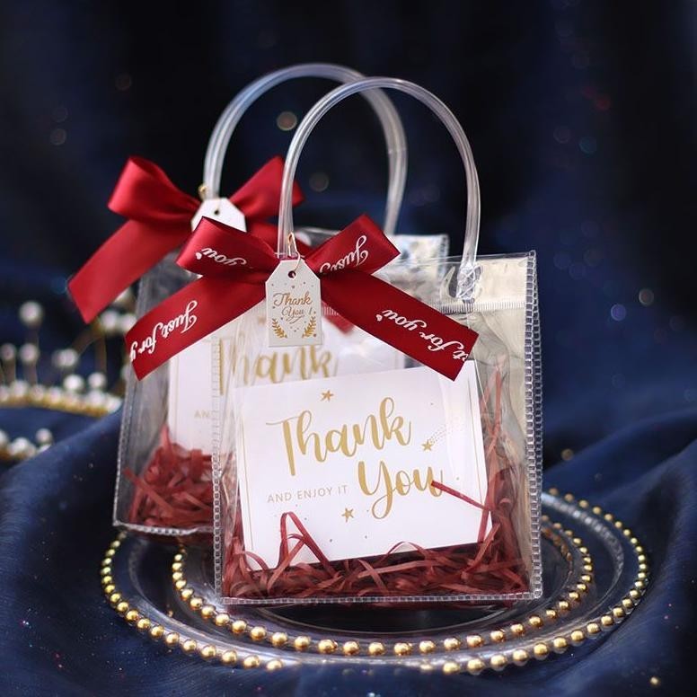 

SPECIAL (Grosir 10 Buah) Tas Mika Kancing Hampers Goodie Bag Premium MA28