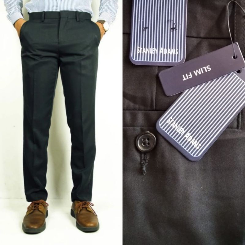 Celana Formal Stanley Adams Slim fit/Ankle (khusus hitam)