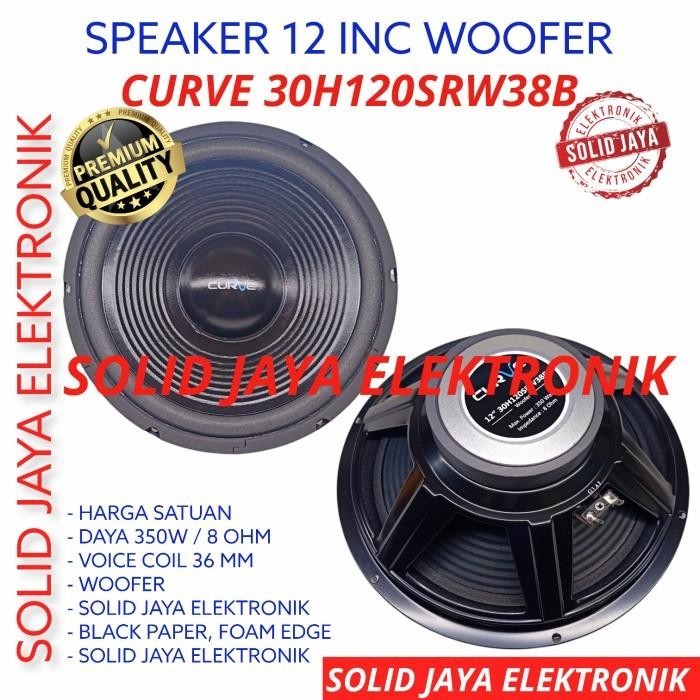 SPEAKER CURVE 12 INC WOOFER 30H120SRW38B 350W 10INC INCH IN 12" WOFER