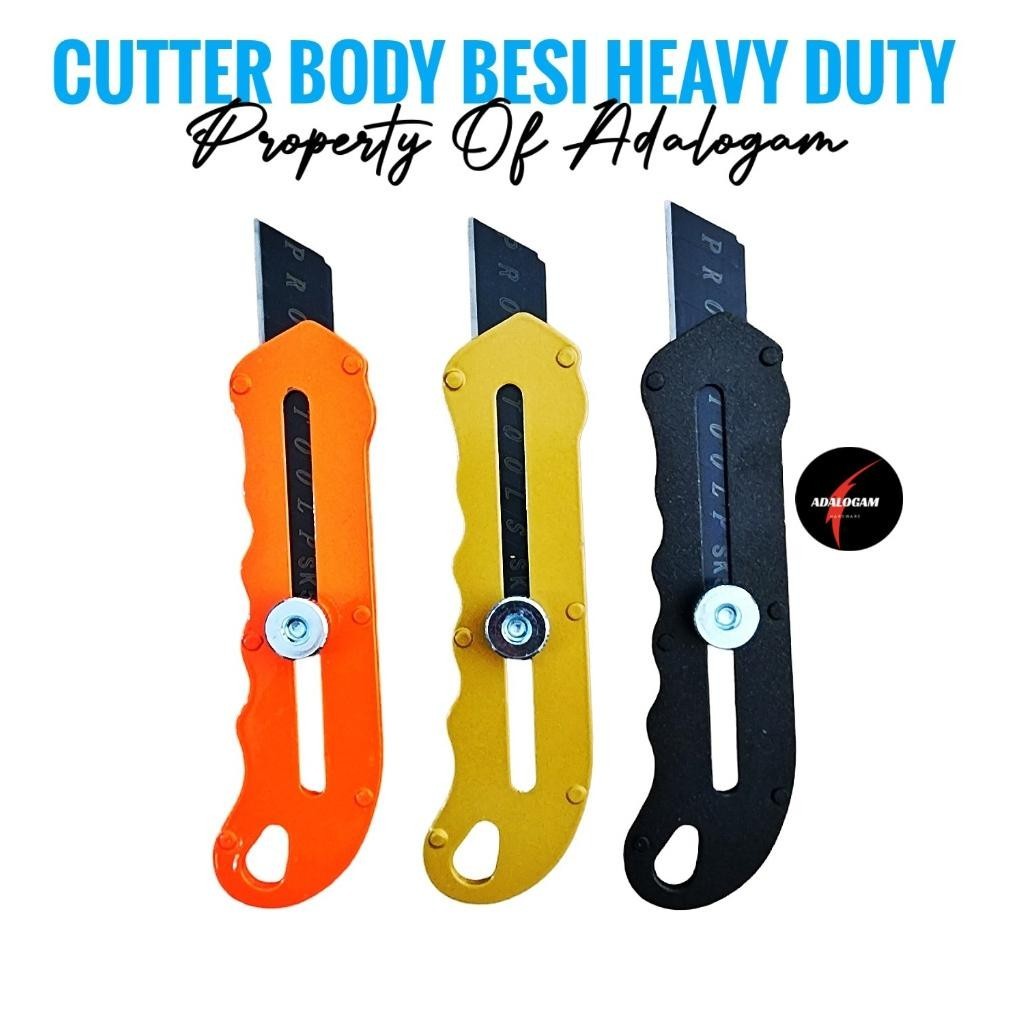 

Best Offer ! PROPAN Pisau Cutter Gagang Body Besi Heavy Duty Cuter Kater Cuter ||