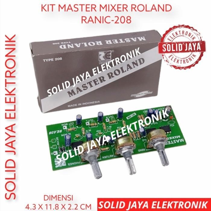 KIT MASTER ROLAND MASTER MIXER ROLAND SEND RETURN PHONES RANIC 208
