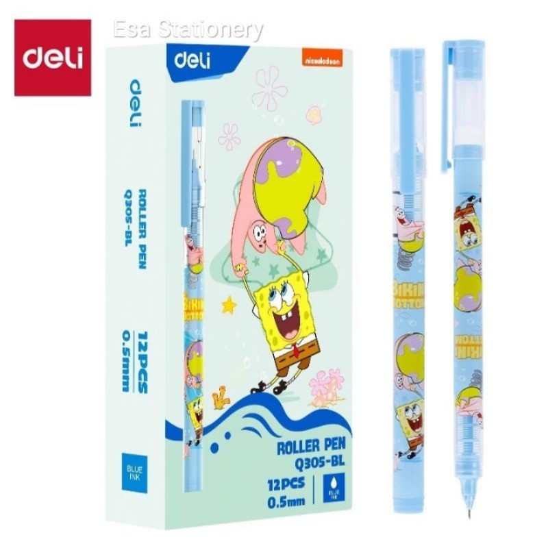 

Deli X Spongebob SquarePants Q305-Blue Roller Pen 0.5mm