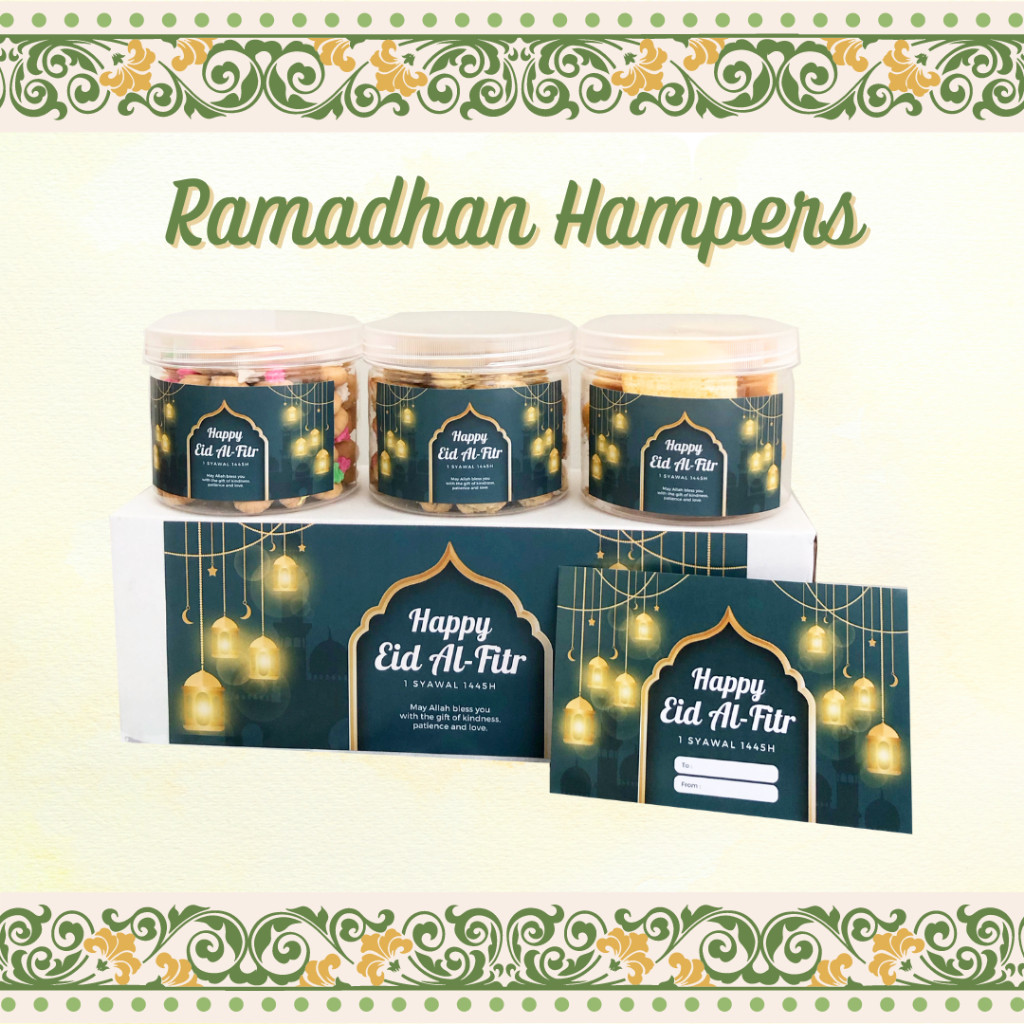 

MJS [DELISH SNACKS] Ramadhan Hampers isi 3 toples (L) / Bingkisan Parsel Parcel Lebaran / Ramadan