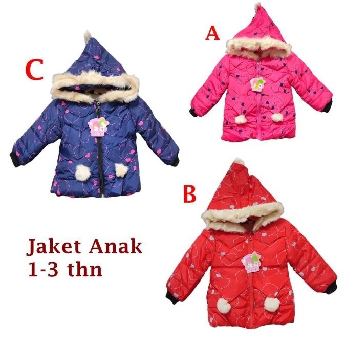 New Jaket Bayi Perempuan Jaket Anak Cewek Coat Mantel Baju Hangat Bayi Stok Terbatas