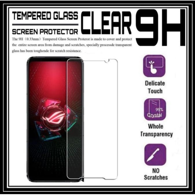 Asus Rog Phone 5 5S Pro Ultimate Tempered Glass Clear Screen Protector