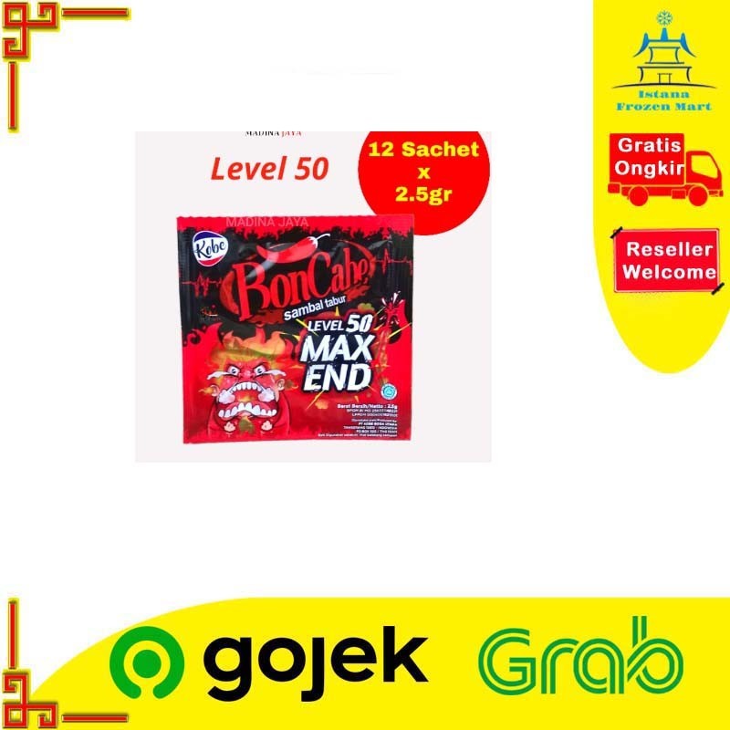 

BonCabe Lv. 50 KOBE Sambal Tabur Sachet 25 GR