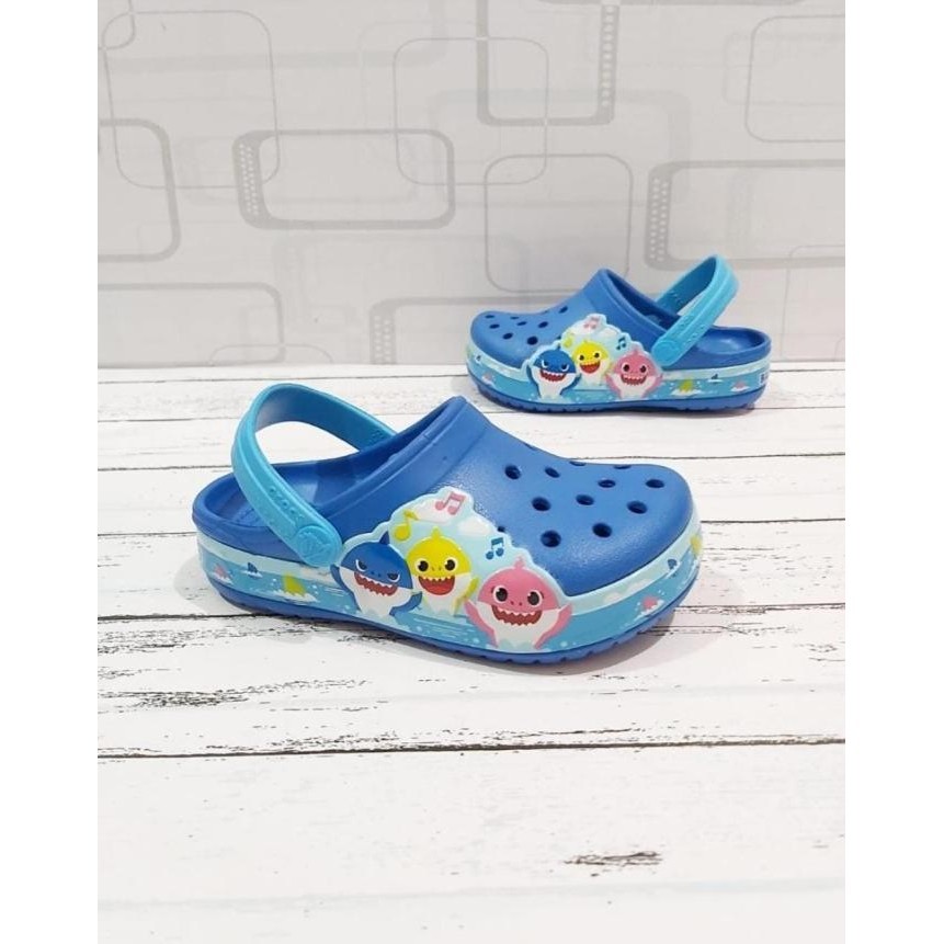 

Sepatu Sandal Crocs Kids Funlab Baby Shark / Sendal Unisex Crocs Anak TS12