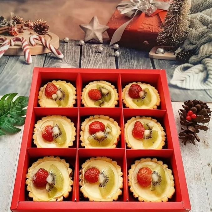 

Tart susu mini Fruit Hampers Natal edisi chrismast