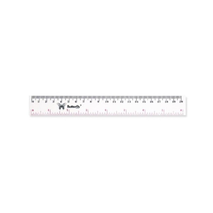 

Penggaris Plastik 20 cm Butterfly