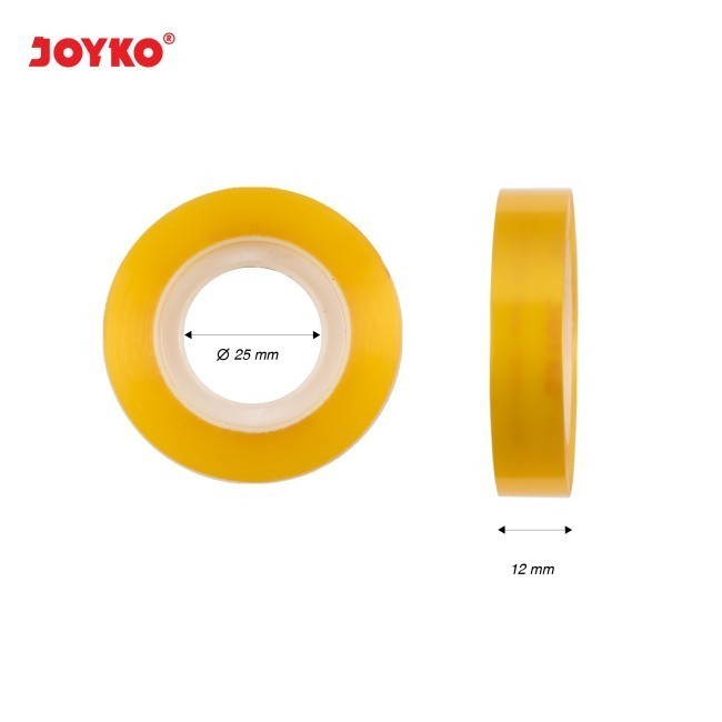 

Tape Stationery 12mmX33mm Joyko - Solasi Bening