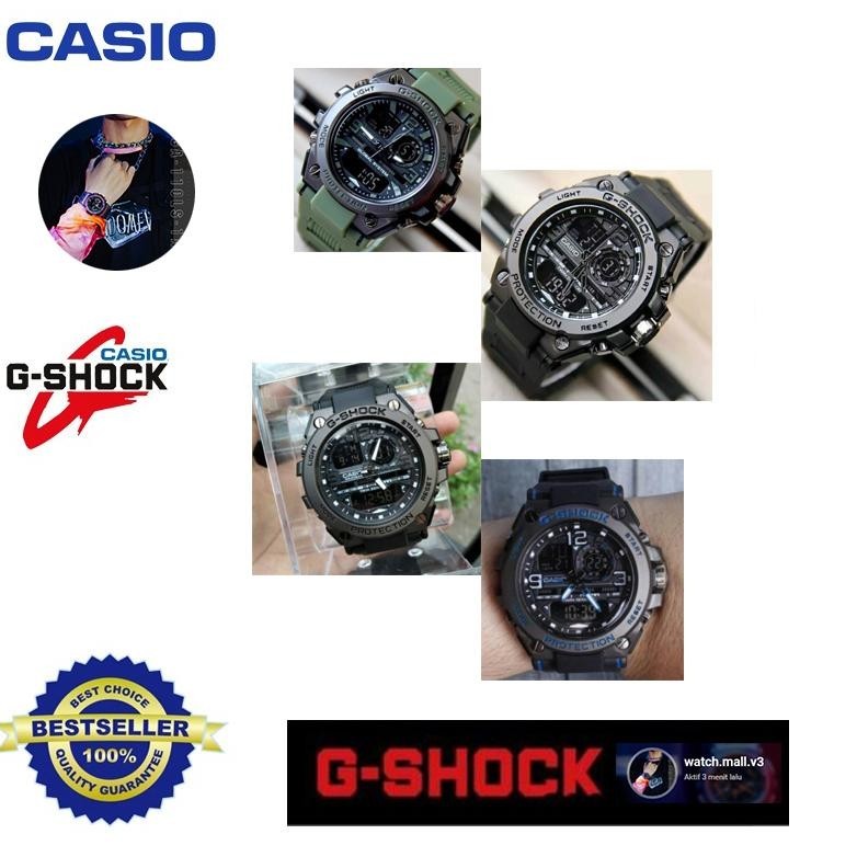 Big Sale Ga Watch Gshock G-Shock Gst8600 Gst 8600 Olahraga Digital Jam Tangan Pria + Casing + Tahan 