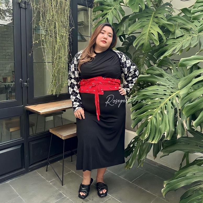 Baru Obi Belt Jumbo Basic Tenun Bigsize / Ikat Pinggang Obi Plus Size / Obi Belt Tenun Bigsize Tenun