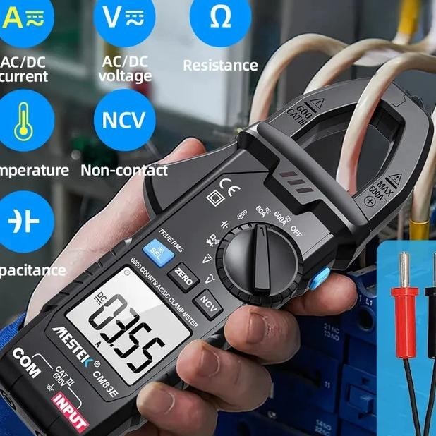 Digital Clamp Meter Tester Tang Ampere Meter Digital Mestek Cm83E |Diskon Murah