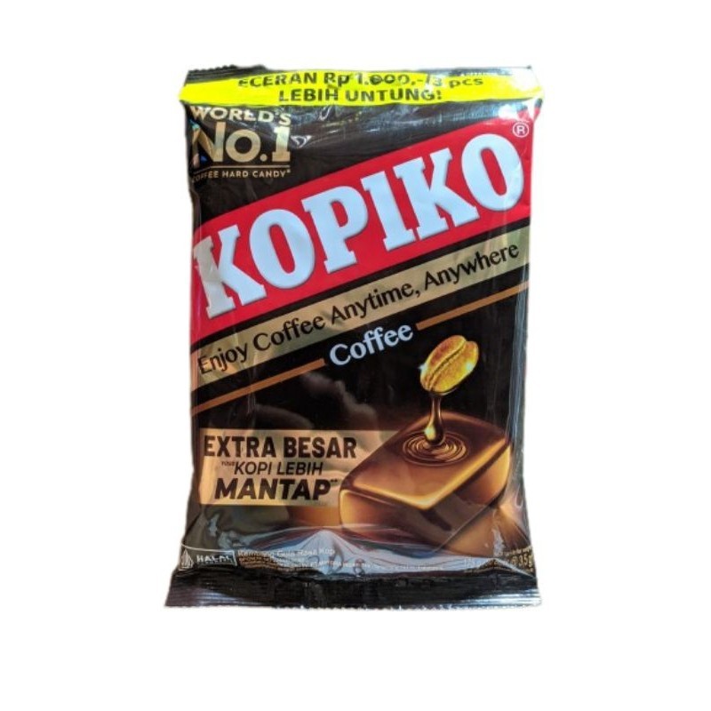 

KOPIKO PERMEN KOPI 175 GRAM (ISI 50 BUTIR) PRODUK TERBARU 2024