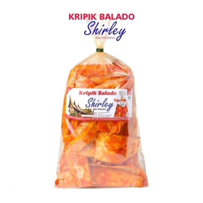 

Kripik Balado Shirley Panjang 500Gr/Kripik Balado/ Padang/Balado