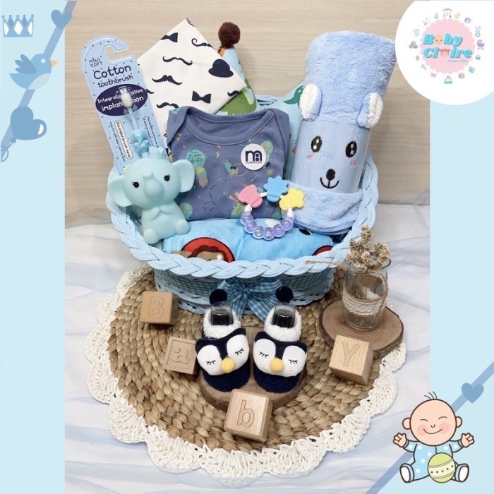 

Mothercare Hampers Baby Boy, Kado Lahiran Bayi 1 Set Handuk