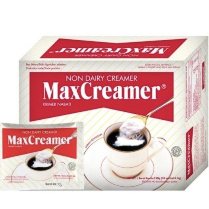 

Max Creamer Sachet Isi 50 Sachet X 3 Gram