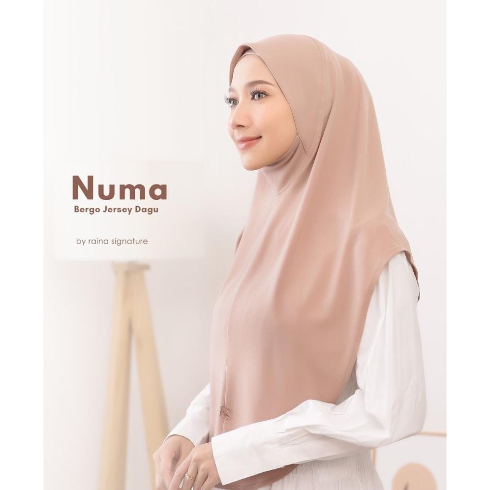 Big Sale Raina Signature Numa | Bergo Malay | Menutup Dagu | Anti Tembem Murah
