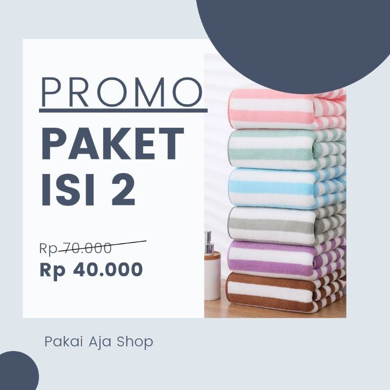 Paket Handuk Premium Jumbo isi 2