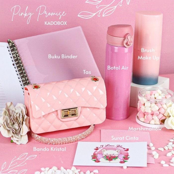 

Kadobox Pinky Promise Hadiah Unik Wanita Parsel Hampers Gift