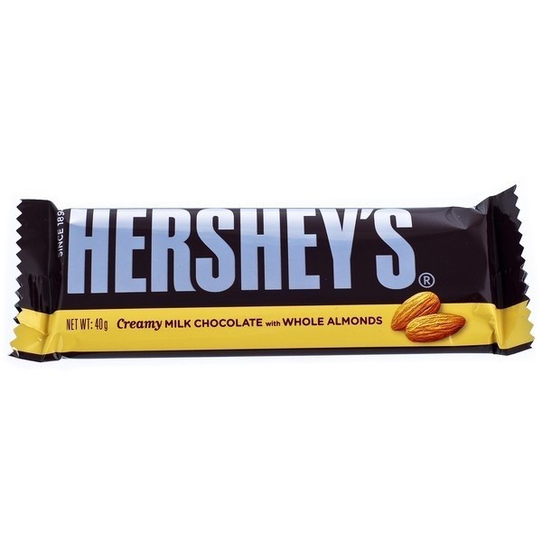 

HERSHEY MILK CHOCOLATE ALMOND 40G