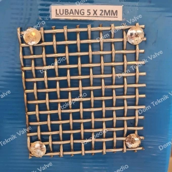 

(dtek) kawat wiremesh anyaman lurus 5mm x 2mm x 5 meter stainless