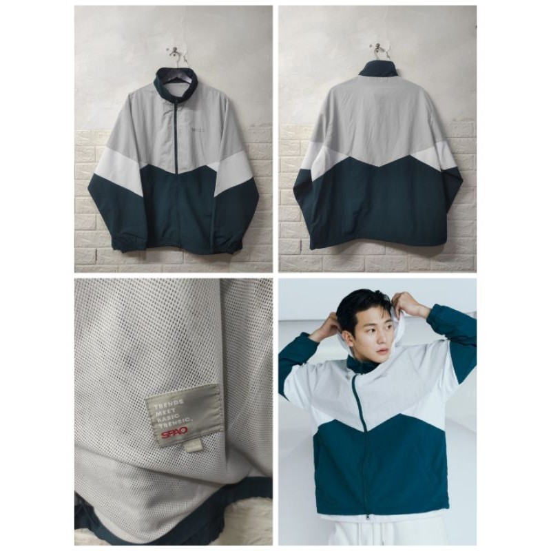 Spao Windbreaker colorblock jacket