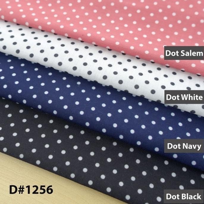 

Terlaris Kain Katun/Kain Katun Cvc Motif Polkadot D-1256(Per 0,5 Meter) Original