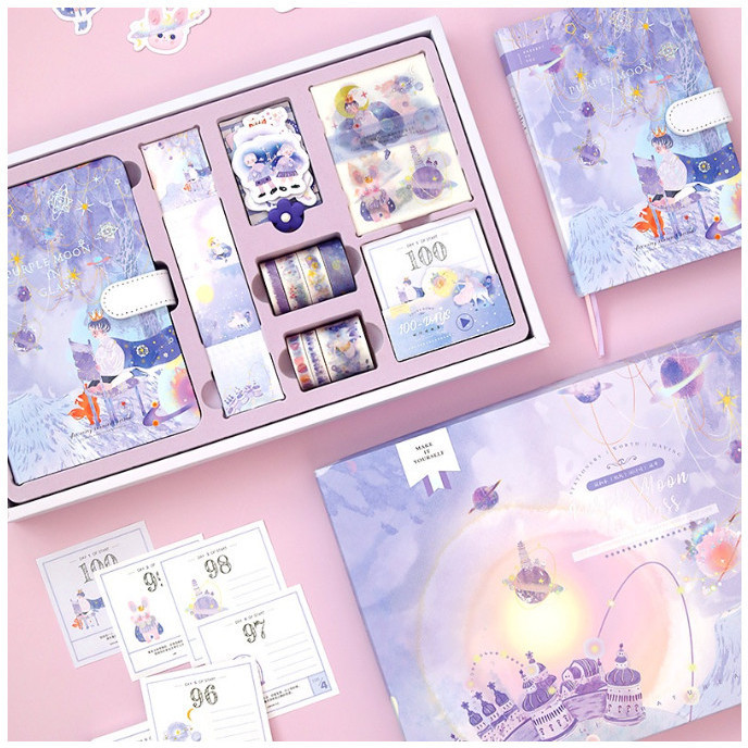 Buku Agenda - Notebook Diary Set - Journal Kit Set - Agenda Aesthetic